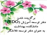 برگزیده شدن دفتر توسعه آموزش (EDO) دانشکده بهداشت به عنوان دفتر توسعه تلاشگر در هجدمین جشنواره شهید مطهری